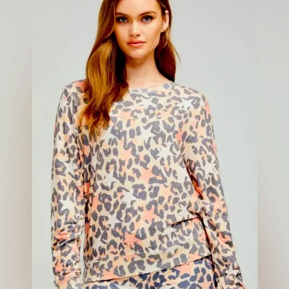 Wildfox Size Large Stars & Spots Baggy Beach Jumper BBJ - Picture 1 of 6